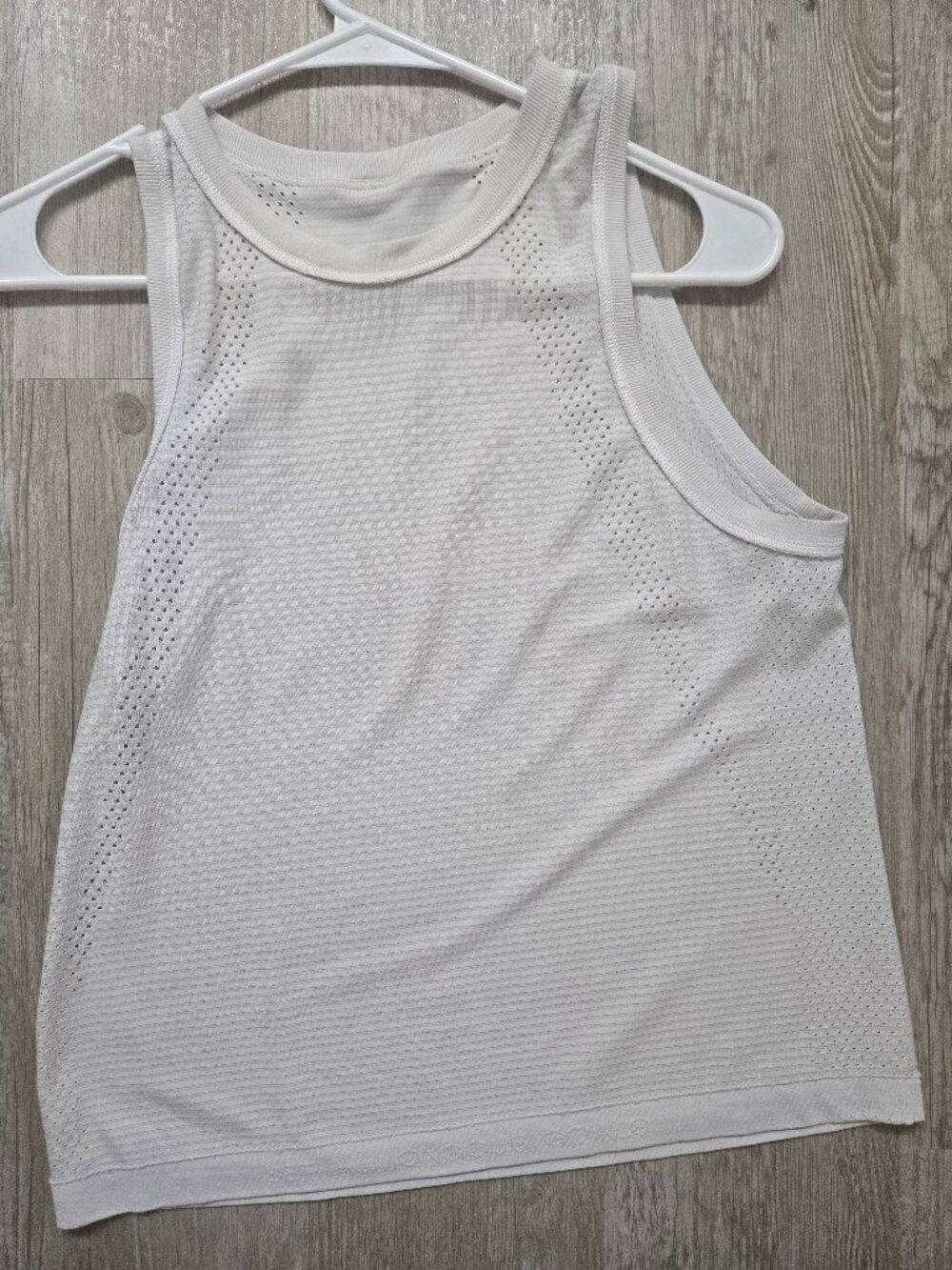 White Lululemon athletic top